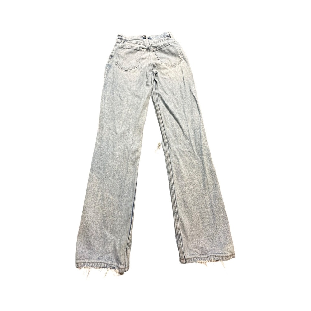 Abercrombie & Fitch Jeans Women 27x29 Light Wash 90s Straight Distressed Western